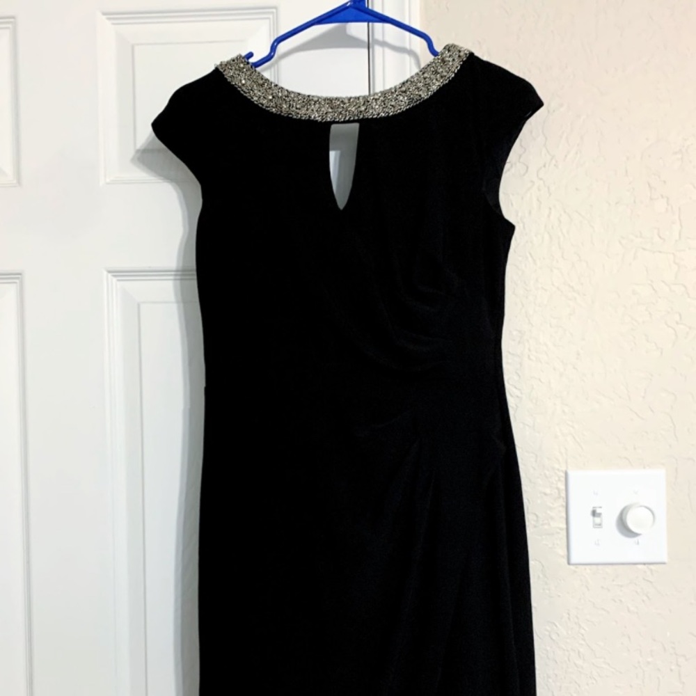 Jeanne Alexander Embellished Black Dress (LBD)